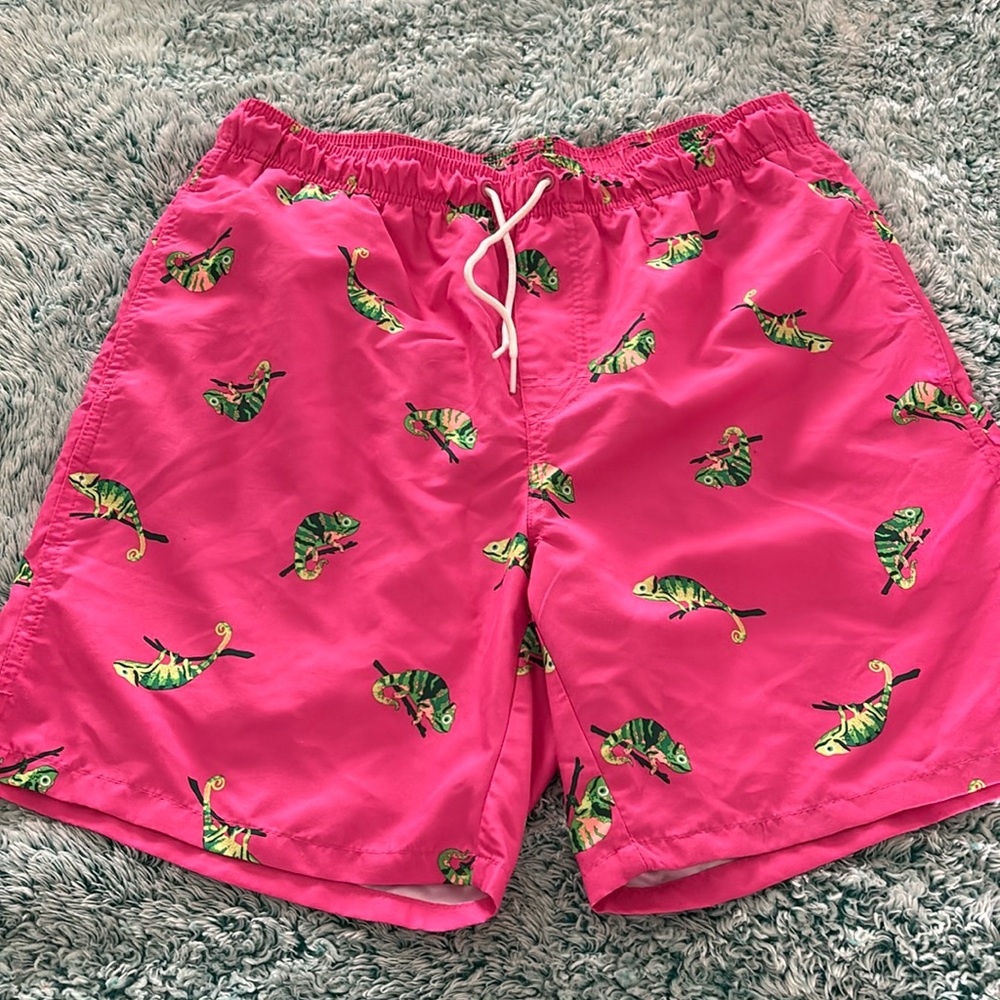 Men’s medium lizard swim trunks